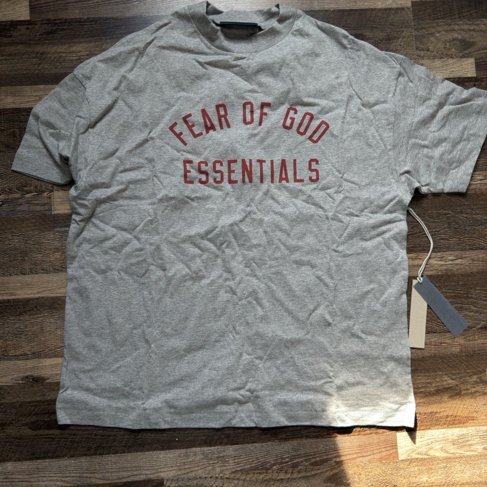 Fear of god essential small Gray T-Shirt